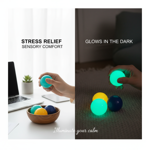 Bóng xả stress phát sáng mạnh, đồ chơi mềm phát quang ban đêm, bóng cảm giác chậm nở mềm mại cho trẻ em - Product Image 6