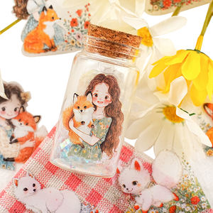 Pacote de Adesivos Personalizados em PVC Vinil Cortados a Laser com Verniz UV da Série Companheiros de Aya Tema de Animais de Estimação - Product Image 3