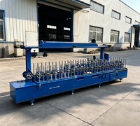 Machine automatique de placage de profilés en bois à colle froide de 300 mm pour cadre de porte en bois, film PVC