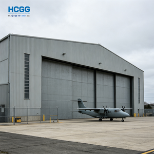 <span class=keywords><strong>Hangar</strong></span> d'avion en structure acier entièrement conçu Q355, grande portée, entrepôt de stockage d'avions préfabriqué et installé - Product Image 5