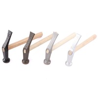 Marteau de cordonnier OEM de forme spéciale avec manche en bois, anti-rouille, pour semelles, outil de réparation pour chaussures en cuir et sacs