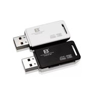 Pembaca kartu kecepatan tinggi, USB 2.0 FB-360 2-in-1 untuk Macbook Laptop PC