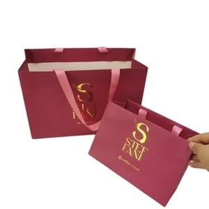 Customized Recyclable Luxury Paper <b>Bags</b> with Magnetic Closure and Coated Paper for Clothes & Shoes Gift Wrapping - Product Image 5