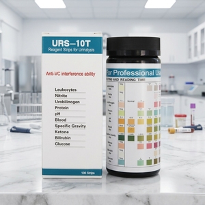 <span class=keywords><strong>Tiras</strong></span> Reactivas de Orina Manuales con Certificación CE, con Anti-VC, Resultados Rápidos y Precisos para 10 Parámetros, Análisis de Orina Multiparamétrico - Product Image 1