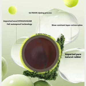 Pelotas de tenis de fieltro Premium de alta calidad Pelotas de tenis de paleta de lana sin presión duraderas para entrenamiento deportivo y entretenimiento - Product Image 2