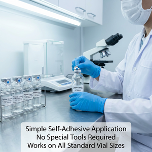 Sello de Seguridad VOID para Viales con Indicador de Humedad - Holográfico Anti-Falsificación Autoadhesivo para Viales de Investigación - Product Image 5