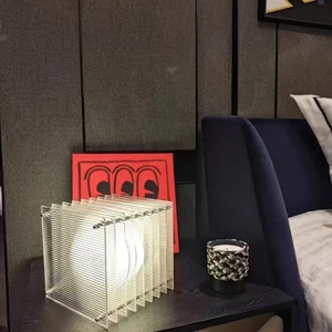 Phong cách Bắc Âu cắm trong Acrylic bên cạnh ánh sáng nghệ thuật nhà trăng hình đèn hiện đại cam bảng đèn - Product Image 2