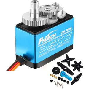 Moteur servo numérique Feetech 35Kg en aluminium pour voitures RC Traxxas Baja Rc4wd - Product Image 1