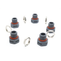 Aérateur LED avancé étanche IP68 haute température avec base à vis M12 et bouchon de ventilation avec anneau de verrouillage