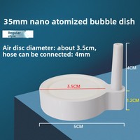 Disque diffuseur d'air à nano-bulles super silencieux, microporeux, pour aquarium, oxygénateur à haute teneur en oxygène dissous, accessoires de pompe
