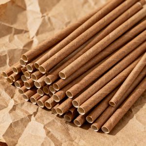 Pajitas de Papel Desechables, Precio de Fábrica, Verdes, para Té Boba, Retráctiles, Plegables, para Fiestas, Café, Anime - Product Image 2