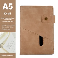 [Promotion en gros] Cahier en simili cuir à boucle avec LOGO personnalisé-Bloc-notes et agenda de bureau d'affaires (entièrement personnalisable)