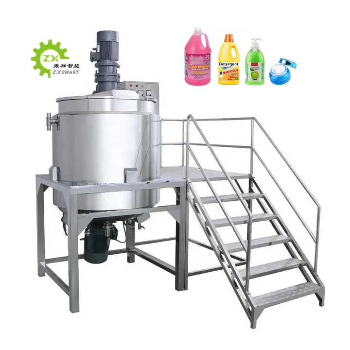 Zxsmart Roestvrijstalen Blender Mixer Industriële Mengtanks Vloeibare Zeep Shampoo Wasmiddel Maken Machine
