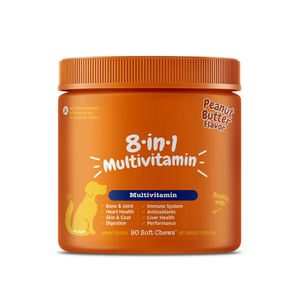 Multivitaminico morbido masticare per animali domestici cani vitamina <span class=keywords><strong>C</strong></span> E B1 B2 B5 B3 B6 B12 8 in 1 multivitaminico cani masticare - Product Image 1