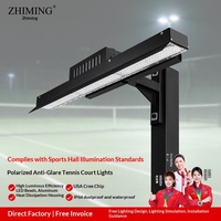 Éclairage LED COB pour terrains de tennis et installations sportives, anti-éblouissement, haute luminosité, indice IP65, 5700K, CRI95, fonctionnement sans scintillement