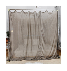 Moustiquaire <span class=keywords><strong>de</strong></span> protection EMF en fibre d'argent, baldaquin anti-ondes pour la mise à la terre, bloquant les signaux 5G, WiFi <span class=keywords><strong>et</strong></span> <span class=keywords><strong>de</strong></span> téléphonie cellulaire pour le sommeil en chambre - Product Image 5