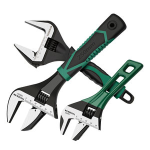<b>Large</b> Adjustable Wrench <b>Spanner</b> Dual Purpose Chrome Diy Carbon Steel Industrial Repair Oem Factory Export Box Packing Metric - Product Image 3