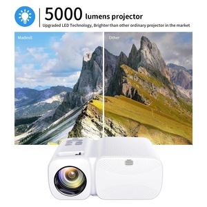 โปรเจคเตอร์พกพา C11 WiFi 5G LCD มินิบีมเมอร์ 5000 ลูเมนส์ โปรเจคเตอร์พกพาสำหรับดูหนังที่บ้าน ความละเอียด 720P สำหรับเด็ก ฉายภาพนิทาน - Product Image 2