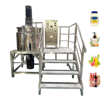 DZJX Vente chaude Cuve de mélange en acier inoxydable avec agitateur 100 litres Machine de mélange de savon liquide Cuve de mélange à chauffage liquide à enveloppe