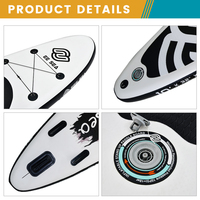 Planche à pagaie gonflable Stand Up Paddle avec 3 ailerons, planche de surf avec tous les accessoires SUP, pompe pour le yoga, les excursions, la pêche, le surf, les sports nautiques