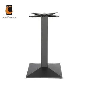 Pieds de meubles en métal industriel moderne noir forgé, pied de Table, cadre pour Table à manger, 4 pièces
