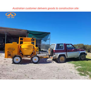 Bétonnière à quatre roues portable de 25 mètres, levée par treuil - Product Image 3