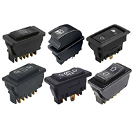 Interrupteur à bascule momentané à 3 positions avec LED, commande de fenêtre pour voiture, camping-car, bateau, modification automobile, plusieurs modèles disponibles