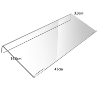 Support de clavier en acrylique transparent avec base antidérapante, pour une saisie au clavier plus confortable et plus soignée sur votre bureau
