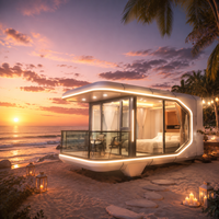 Cabaña Prefabricada Tipo Apple, Modular, para Jardín, Oficina en Casa, Casa de Huéspedes Pequeña, Estudio, Ensamblaje Rápido, Granny Flat, ADU