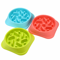Gamelle anti-étouffement écologique pour chien, bol d'alimentation interactif antidérapant pour animaux de compagnie, assiette de nourriture labyrinthe pour chats