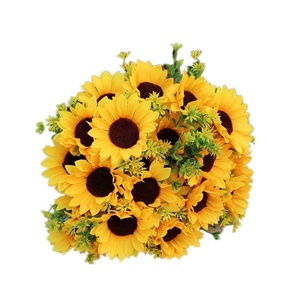 QSLH-BE012 <span class=keywords><strong>Noël</strong></span> Graduation Halloween Nouvel An Décor À La Maison Artificielle Tournesol <span class=keywords><strong>Bouquet</strong></span> Fabricant En Gros - Product Image 6