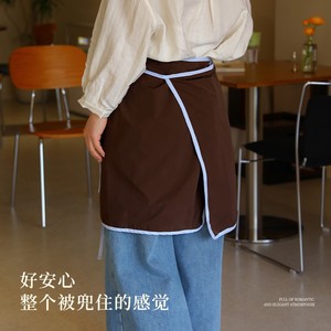 Half Length Apron Sea Salt Blue Water Repellent Lightweight For Kitchen Home Summer Use - Product Image 4