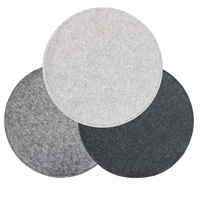 Coussin de siège rond en feutre polyester à mémoire de forme pour chaise de bureau, soulagement des douleurs dorsales, pour la maison et le bureau, vente en gros OEM pour commandes en gros