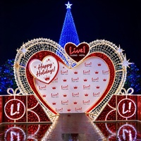 Décorations de Noël 3D pour l'extérieur, boîte-cadeau lumineuse, lumières LED, motif de rue, boîte-cadeau lumineuse de haute qualité, lumières de Noël pour boîte-cadeau