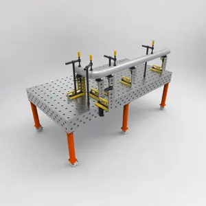 Meja Las demmeler daya tahan tinggi aksesori meja Las halus dan kuat meja las 3D