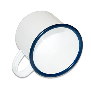 Taza de esmalte de sublimación en blanco Sunmeta - Product Image 5