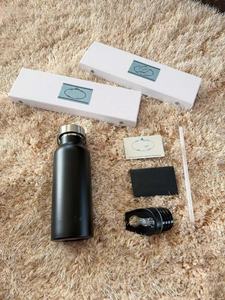 Luxury Ceramic Double Wall Vacuum <b>Insulated</b> <b>Tumbler</b> <b>with</b> Flip up <b>Straw</b> Reusable for Gift - Product Image 4
