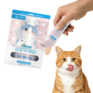 Friandises en Mousse pour Chat au Thon et Lapin Hypoallergéniques Riches en Protéines, Bandes Liquides Soyeuses pour Chatons Aïeux de l'Alimentation, Certifiées GMP, Vente en Gros - Product Image 1