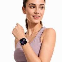 Montre connectée à écran carré, appels, caméra à distance, surveillance de la santé, assistant vocal, suivi de la forme physique