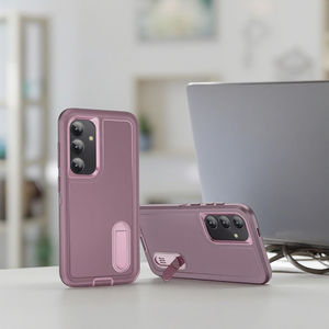 Triple defensa con funda de teléfono con soporte Protección completa a prueba de golpes Funda de teléfono resistente para <span class=keywords><strong>Samsung</strong></span> S24 - Product Image 2