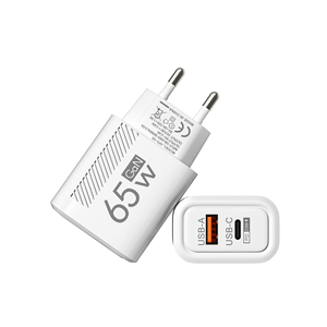 Total 65W <b>USB</b> GaN Charger Quick Charge Mobile Phone <b>Adapter</b> <b>USB</b> Type <b>C</b> Wall Quick Charger - Product Image 1