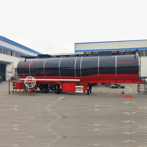 Camion-citerne à bitume chauffé au diesel de 36 m3 avec châssis de remorque à trois essieux - Product Image 4