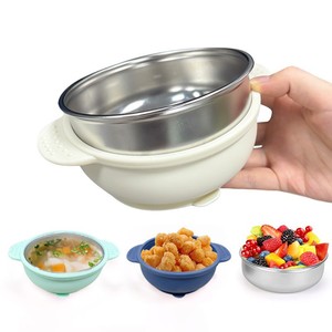 Tazón de Silicona para Bebé con Succión Antideslizante, Resistente a Caídas y al Calor, Vajilla para Alimentos de Bebé - Product Image 2
