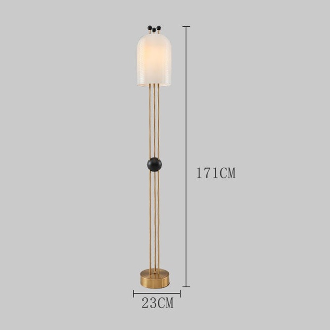 Luce da pavimento di colore bianco