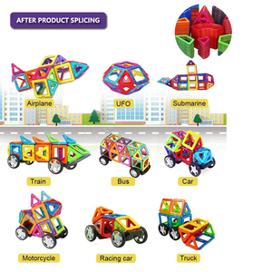 Jouets <span class=keywords><strong>Magnatiles</strong></span> blocs magnétiques de construction à vendre carreaux magnétiques ensemble de tuiles 3D jouets magnétiques pour garçons filles cadeaux - Product Image 6
