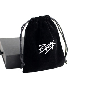 Bolsa Pequeña de Terciopelo con Cordón para Joyería, con Logotipo Personalizado, Bolsa de Almacenamiento Reciclable para Impresión por Estampado - Product Image 3