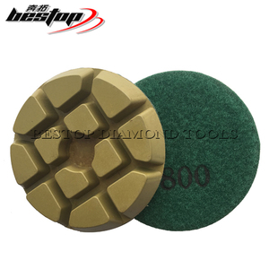Bán buôn <span class=keywords><strong>3</strong></span> inch tùy chỉnh OEM nhựa bê tông kim cương đánh bóng Pad 10mm Độ dày mài mòn Pad - Product Image 3