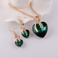 Parure de Bijoux Collier en Cristal et Pierres Précieuses Tendance, Ensemble pour Femme Décontractée, Mariée et Mariage