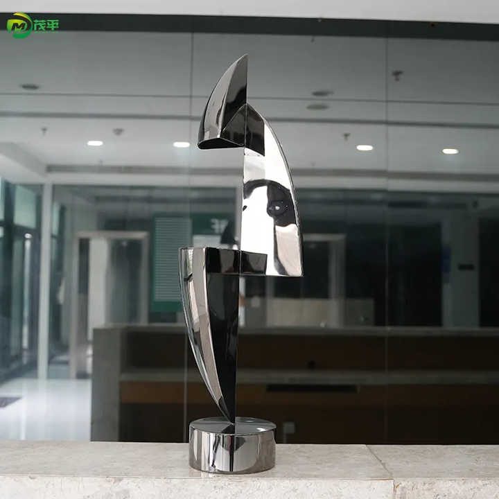 Custom Modern Stainless Steel Abstract Sculpture Metal Art Interior ...