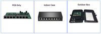Switch PoE inverso no administrado Gigabit de 8 puertos y 24V VLAN para ISP, venta al por mayor OEM ODM